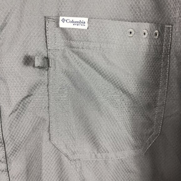 Columbia PFG Slack Tide Shirt Mens XXL Gray Fishing Vented UPF 50 Gorpcore - Picture 4 of 9